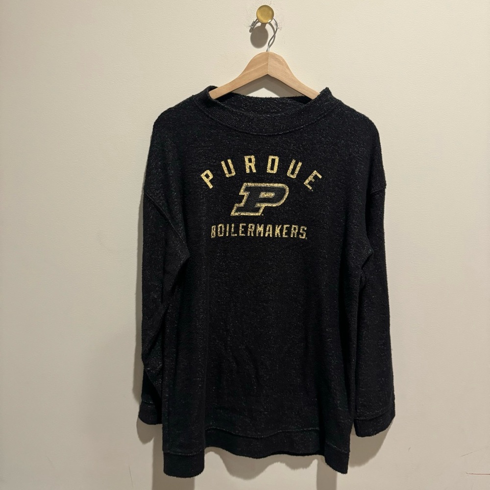 ProEdge Purdue Black and Gold longer style sweatshirt top